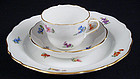 Antique Meissen 3 Piece Demitasse Cup & Saucer