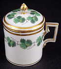 Antique Royal Vienna Pot de Crème Cup with Lid