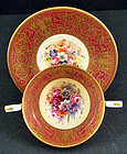 Vintage Royal Worcester Bouillon Cups & Saucers