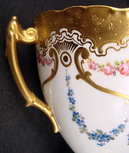 Exquisite Antique R. C. Derby Loving Cup Vase