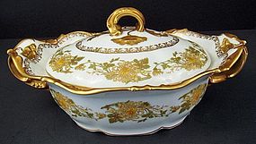 Antique Pouyat Limoges Covered Vegetable Dish