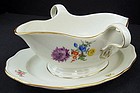 Vintage Meissen Gravy Boat with Underplate