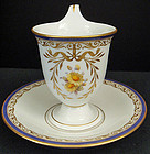 Elegant Antique KPM Berlin Chocolate Cup & Saucer