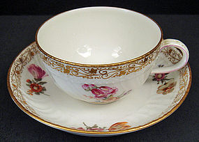 Lovely Antique KPM Berlin Tea Cup & Saucer