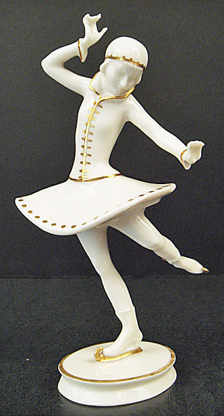Delightful Deco Hutschenreuther Ice Skater Figurine