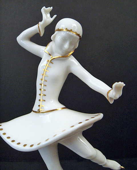 Delightful Deco Hutschenreuther Ice Skater Figurine