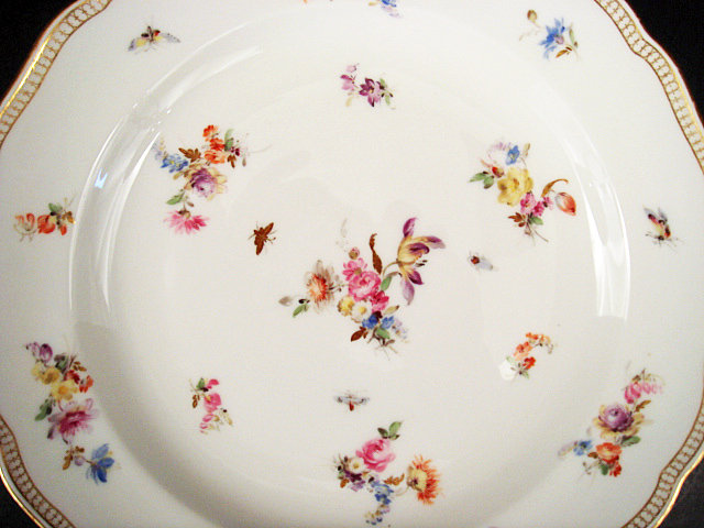 11 Lovely Antique Meissen Dinner Plates