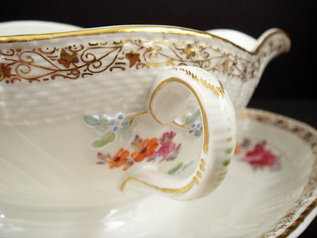 Elegant Antique KPM Royal Berlin Gravy Boat