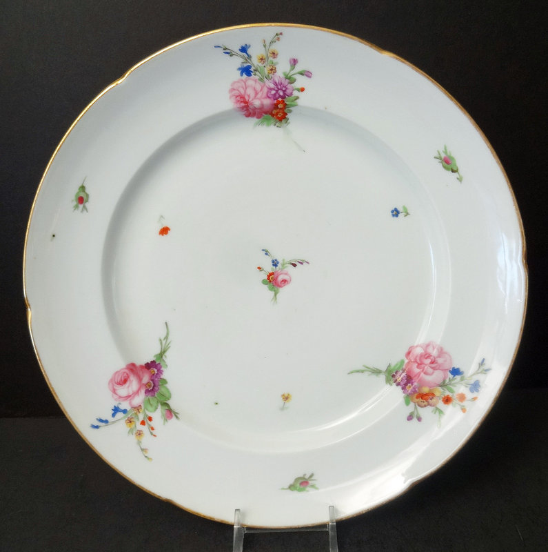10 Rare Antique Niderviller Porcelain Plates