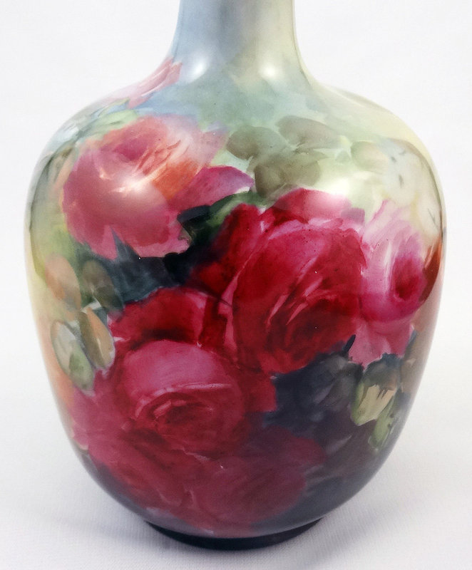 Lovely Antique Rosenthal Vase with Roses