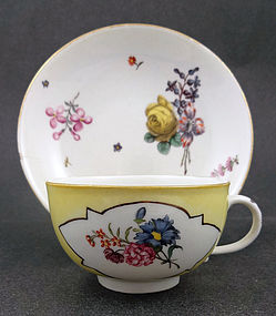 Rare Antique Meissen Tea Cup & Saucer, c.1725