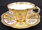 Delightful Antique Hirsch Dresden Tea Cup & Saucer