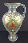 Antique Josephinenhutte Enameled Glass Jug