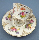 Delightful Antique Hirsch Dresden Tea Cup & Saucer