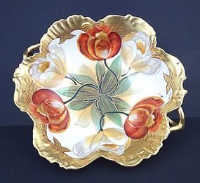 Lovely Antique Pickard Bowl with Tulips