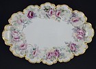 Antique Haviland Limoges Hand Painted Platter with Roses