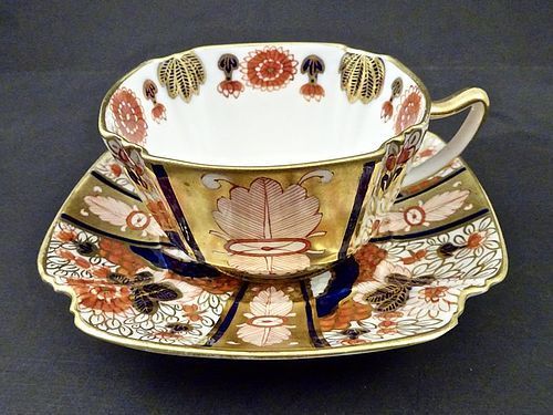 Antique Copeland & Sons Imari Tea Cup & Saucer