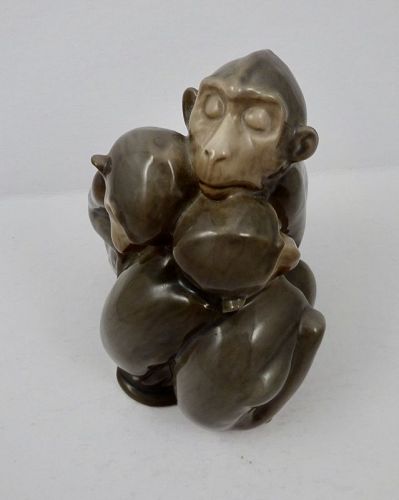 Vintage Bing & Grondahl Copenhagen, Sleeping Monkeys