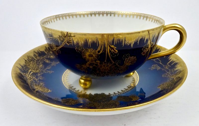 Antique Haviland Limoges Dammouse Tea Cup Saucer