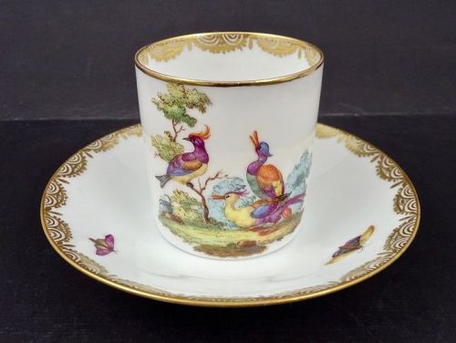 Antique Nymphenburg Demitasse Cup & Saucer