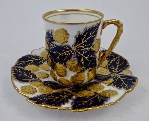 Antique Doulton Demitasse Cup and Saucer