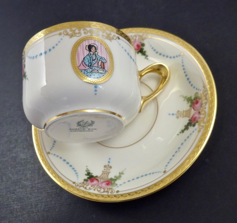 Antique Lenox Tea Cup & Saucer “Virginian” (item #1424122)