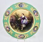 Boyer Paris Porcelain Cabinet Plate, Armorial