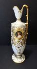 Antique Royal Rudolstadt Ewer, Portrait, Jeweled