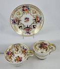 Antique Nantgarw Tea & Coffee Cups with Saucer