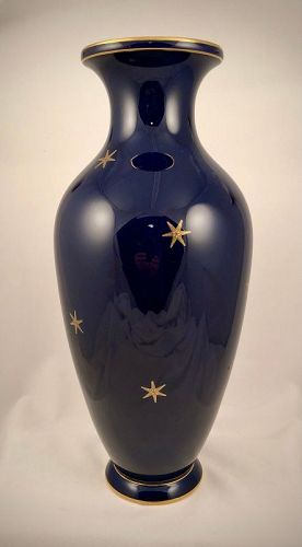 Antique Sevres Vase, Cobalt Blue & Gold