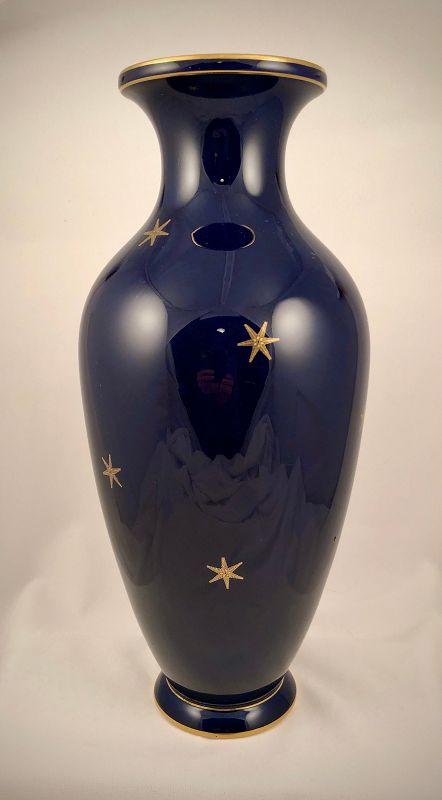 Antique Sevres Vase, Cobalt Blue &amp; Gold