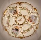 Antique Charles Ahrenfeldt Limoges Oyster Plate, Sea Life