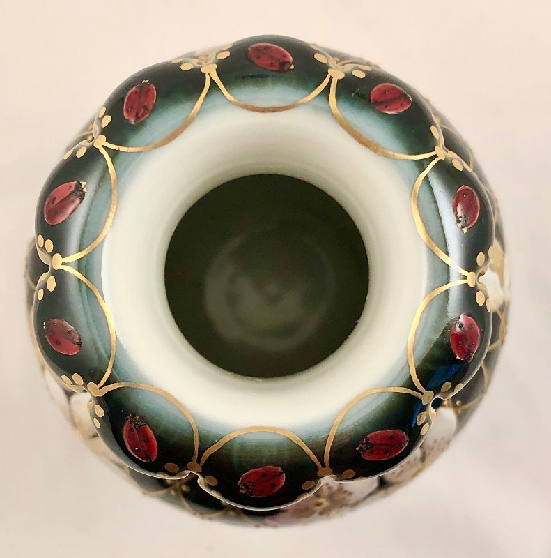 KPM Royal Berlin Vase, Art Nouveau, Jeweled, Enameled
