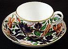 Antique English Imari Tea Cup & Saucer