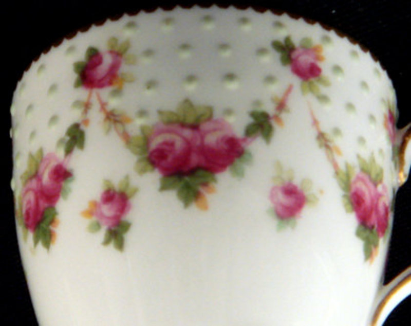 Dainty Doulton Demitasse with Rose Buds