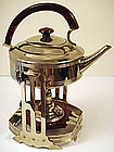 Arts & Crafts Chrome Kettle on Stand