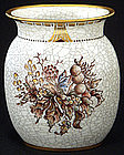 Unique Dahl Jensen Crackle Porcelain Vase
