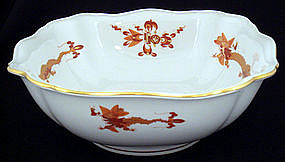 Meissen Red Dragon Bowl Large