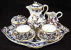 Meissen Tea for Two on Tray, Imari Pattern