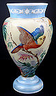 Victorian French Opaline Glass Vase