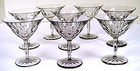 8 Orrefors Swedish Cut Crystal Glasses