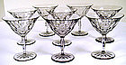 8 Orrefors Swedish Cut Crystal Glasses