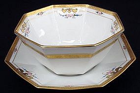 Beautiful Pickard Pudding Bowl, Dessert Set