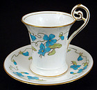Art Nouveau Mintons Chocolate Cup & Saucer