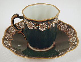 Art Nouveau Tharaud Limoges Demitasse Cup & Saucer