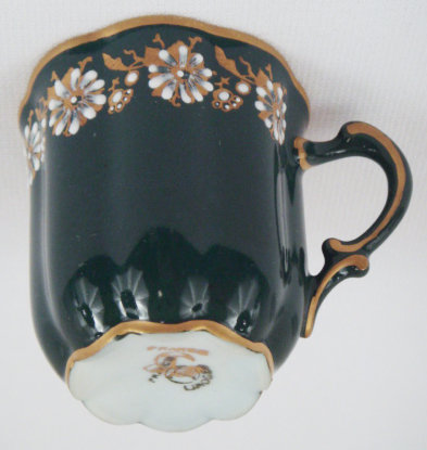 Art Nouveau Tharaud Limoges Demitasse Cup &amp; Saucer