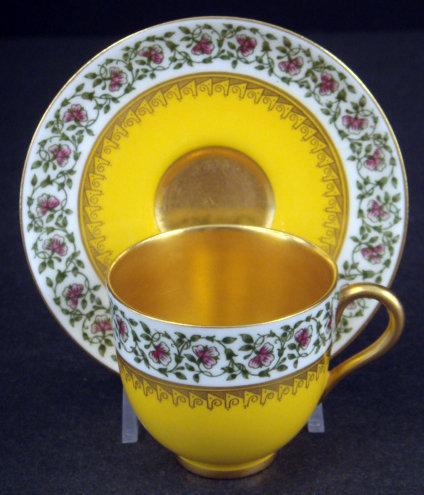Vintage Royal Worcester Demitasse Cup &amp; Saucer