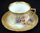 Antique Doulton Burslem Demitasse Cup & Saucer