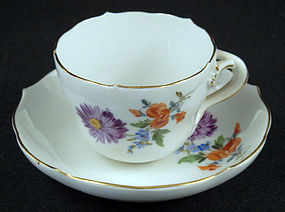 Lovely Meissen Demitasse Cup & Saucer