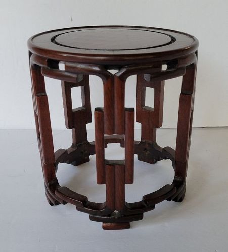 Vintage Art Deco Style Chinese Hardwood Display Stand